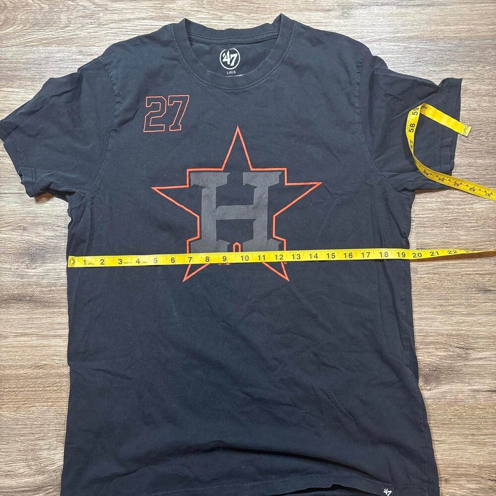 Houston Astros Black T Shirt Mlb 6 E 72 - Picture 3 of 6